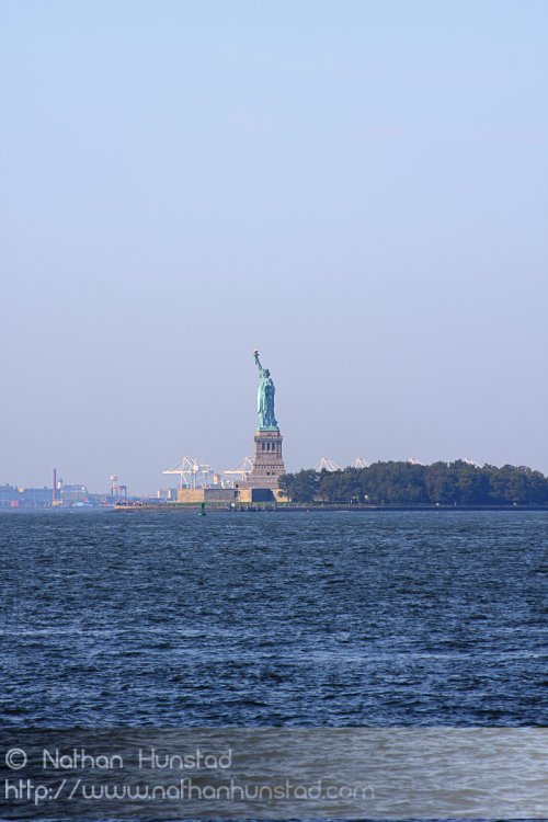 The Statue of Liberty from Battery Park